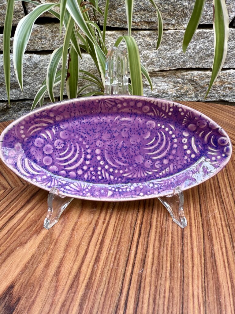 112 - Teller Wirbel Violett