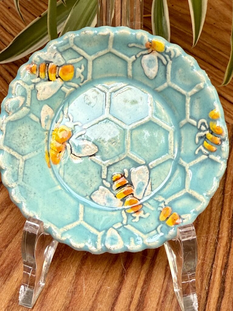 118 - Tellerchen Biene Orange 2