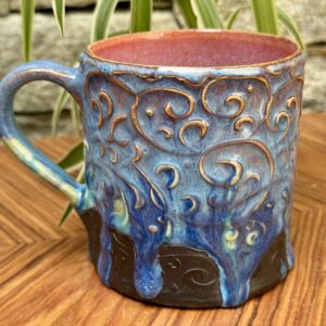 97 - Becher Ornament Blau