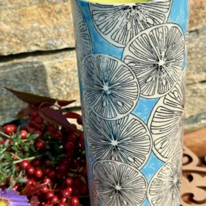 142 - Vase Zitronen
