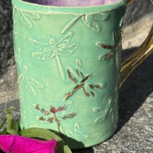 178 - Becher Libelle grün