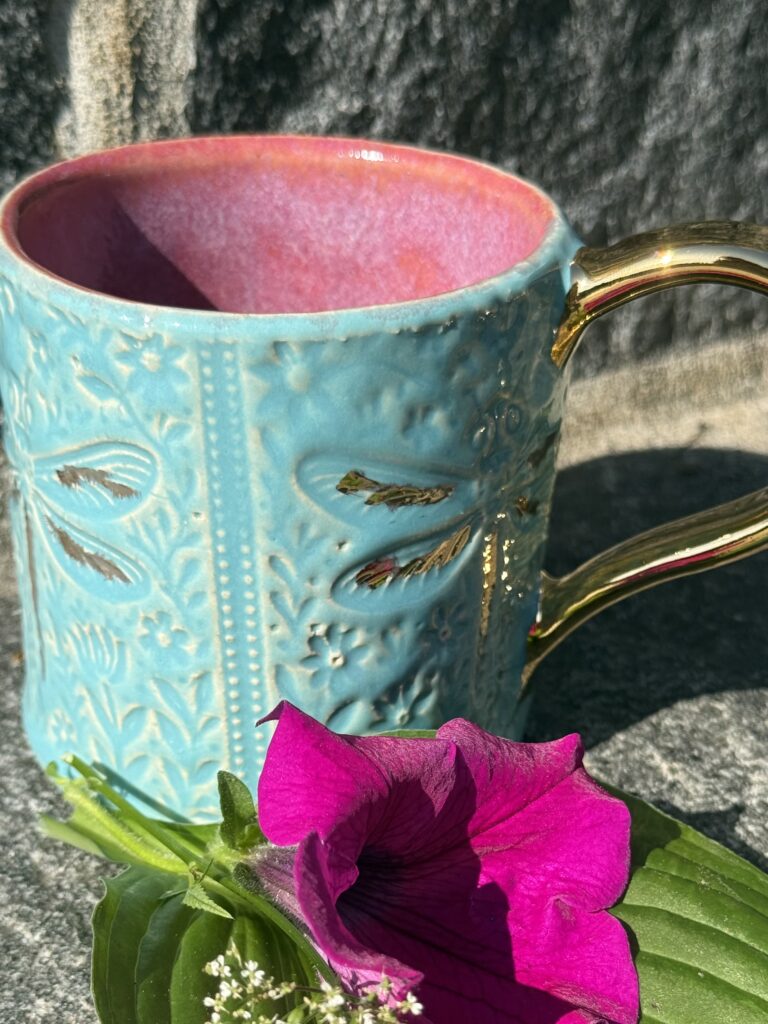 180 - Becher Libelle türkis