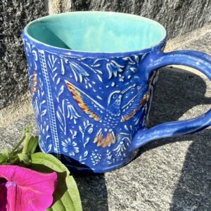 182 - Becher Kolibri blau